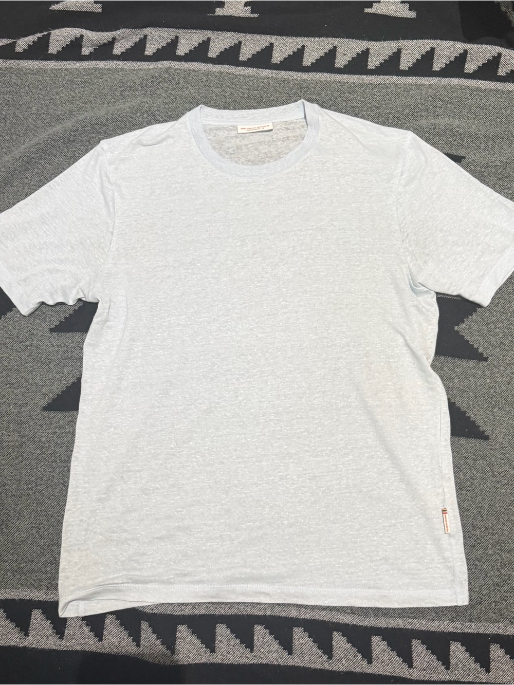 Orlebar Brown Light blue linen Short Sleeve Tee size m